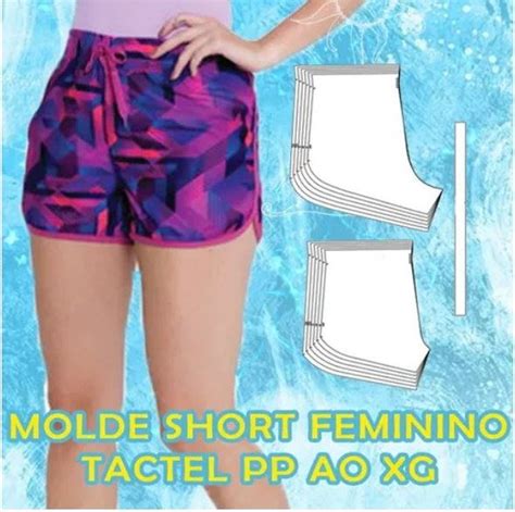 Molde Short Feminino Sublimação Por E mail Pdf E Corel no Elo7 Denis