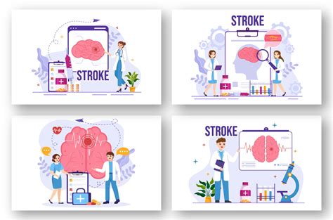 human brain stroke illustration masterbundles