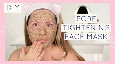 DIY PORE TIGHTENING FACE MASK HOW TO MINIMIZE PORES YouTube