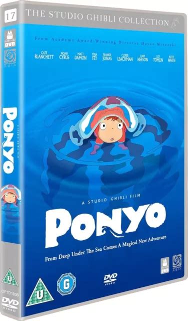 Ponyo Dvd Studio Ghibli Collection Hayao Miyazaki Anime Uk Region Eur