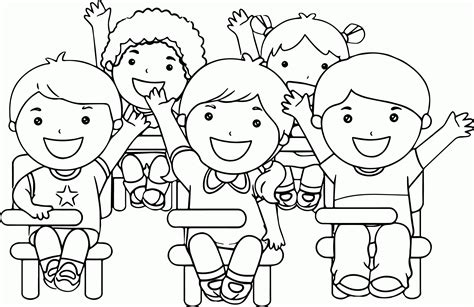 Child At School Coloring Page - AZ Coloring Pages