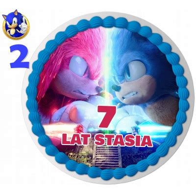 Zestaw Op Atek Na Tort Postacie Sonic Sz Cm