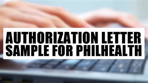 Philhealth Authorization Letter