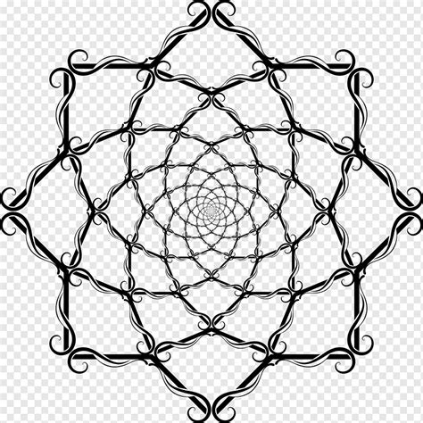 Mandala decorativo ornamental vórtice vorágine remolino ciclón