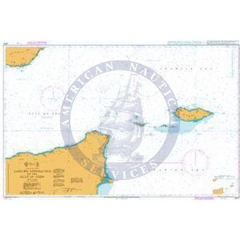 British Admiralty Nautical Chart 2970 Eastern Approaches To The Gulf