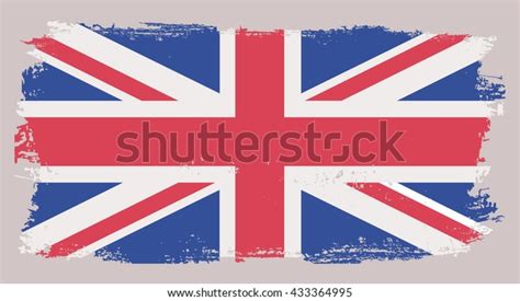 Grunge Uk Flag British Flagvector Stock Vector Royalty Free 433364995