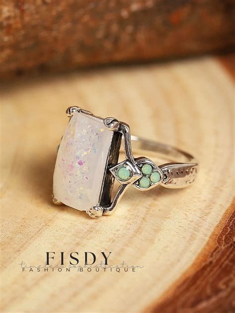 Fisdy Anillo de plata con ópalo antiguo Fisdy Fashion Boutique MX