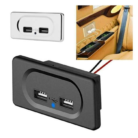 Meimy A Dual Usb Port Fast Charger Socket Power Outlet Panel V