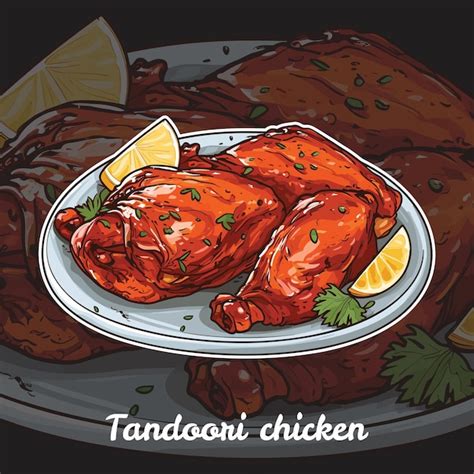Premium Vector | Realistic Vector Illustration of Tandoori Chicken