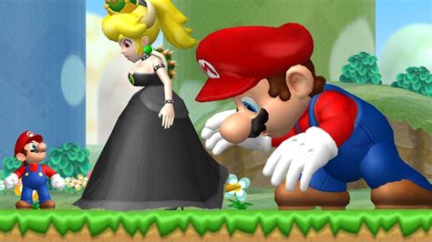 New Super Mario Bros Wii Bowsette Fight And Evil Mario In The First