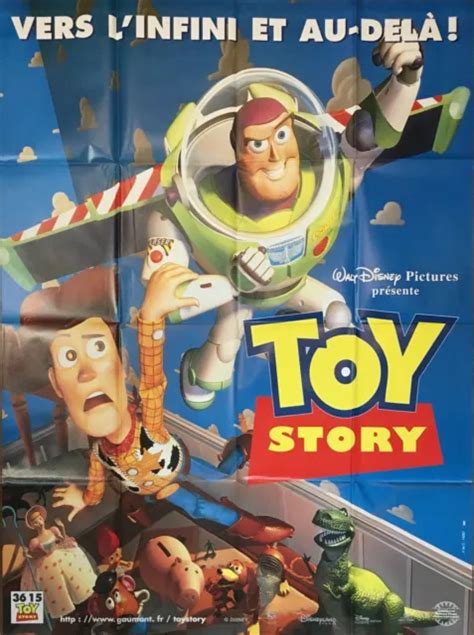 AFFICHE CINÉMA TOY STORY 120x160cm Poster PIXAR Walt Disney John