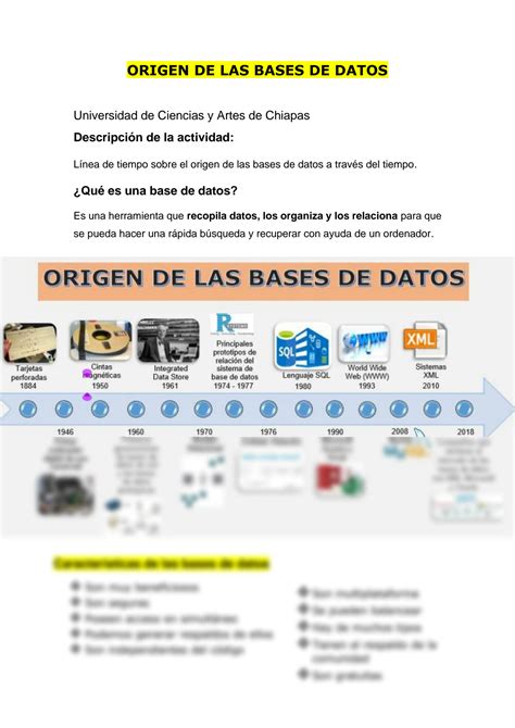 Solution Origen De Las Bases De Datos Studypool