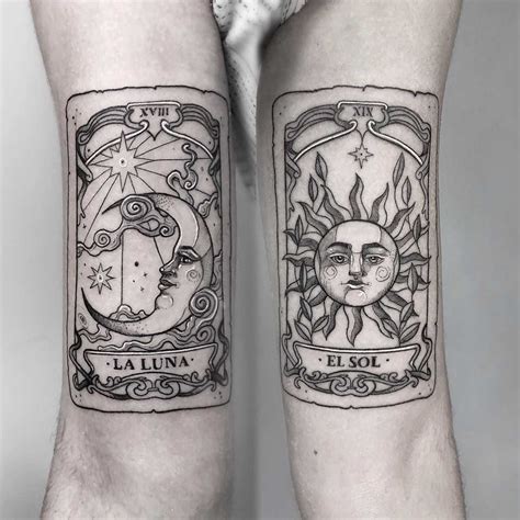 Sun And Moon Tarot Card Tattoos Printable Calendars At A Glance