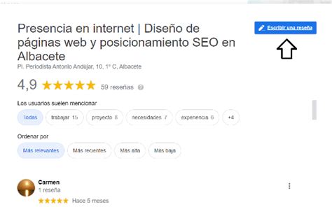 Cómo escribir una reseña en Google paso a paso