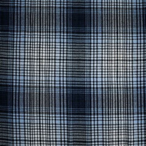 Gradient Tonal Plaid Brushed Cotton Shirting Navyblue Style Maker Fabrics