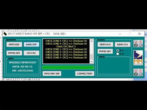VAG EDC MED17 IMMO OFF EEP CRC YouTube