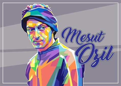 Mesut Ozil Poster Picture Metal Print Paint By Dayat Banggai