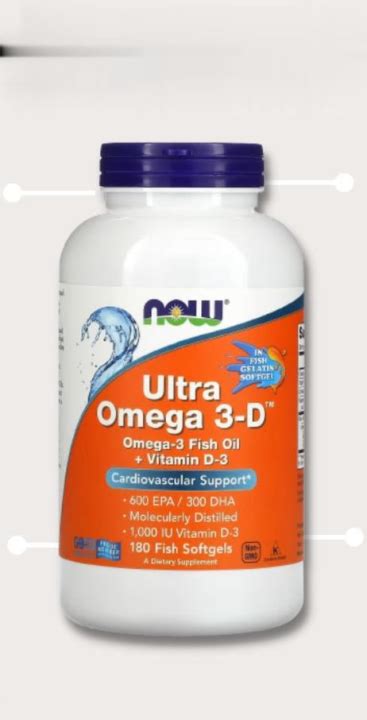 Now Foods Ultra Omega D Epa Dha Fish Softgels