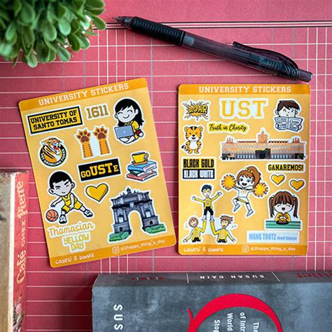 UST University Of Sto Tomas Stickers Glossy Vinyl Water Resistant