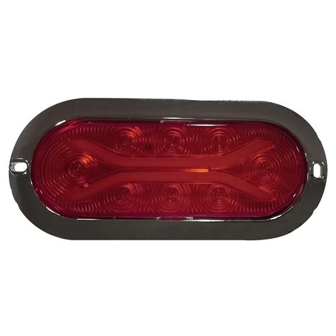 Plafón Ovalado Rojo con 8 Leds con X Tipo Gel y Funciones Tunix