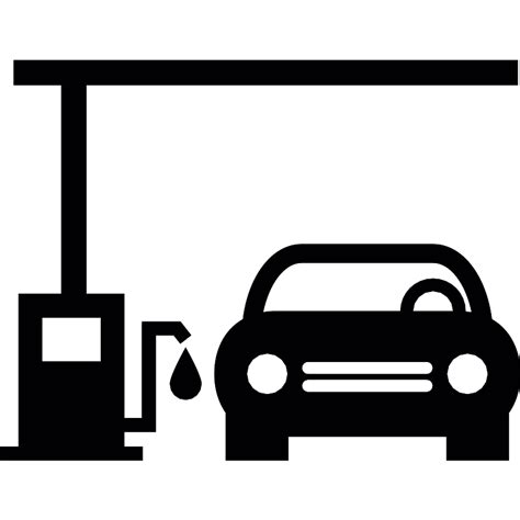 Car In A Gas Station Vector SVG Icon SVG Repo