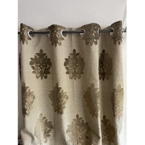 Rideau Aspect Lin Esprit Baroque 140x260cm Taupe