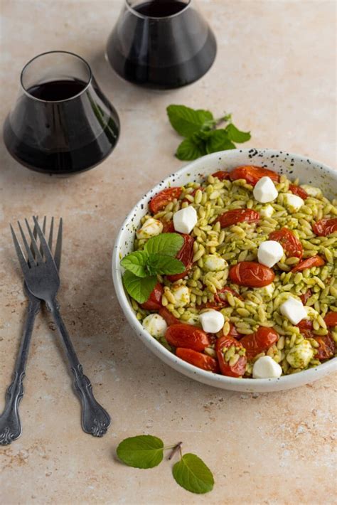 Minute Orzo Pesto Salad Marley S Menu