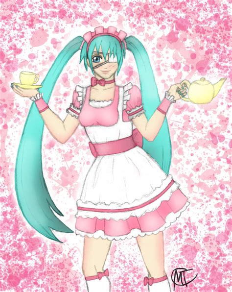 Voca Miku Miku Cafe Maid By Swag Thomas Stroker On Deviantart