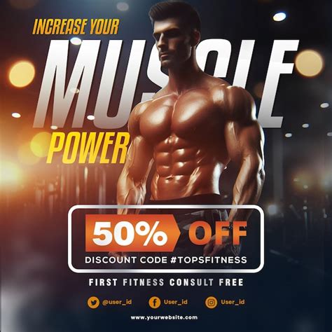 Psd Fitness Gym Workout Poster Flyer And Post Banner Social Media Sport