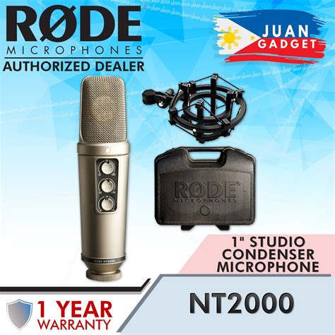 Rode Nt Variable Pattern Studio Condenser Microphone Shopee