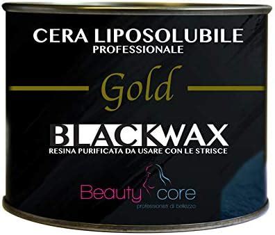 NUOVA Cera Nera Liposolubile Depilatoria CON Strisce Black Wax