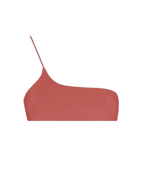 Rust One Shoulder Bikini Ark Swimwear Buy Online