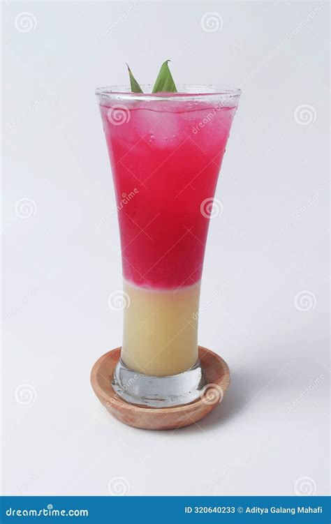 A Typical Indonesian Drink Is Often Called Soda Gembira Stock Image