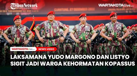 Laksamana Yudo Margono Dan Listyo Sigit Jadi Warga Kehormatan Kopassus