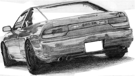 Nissan 240sx Drawing Nissan 180sx, Bleach Art, Sketch Design, Art Drawings Sketches, Car ...