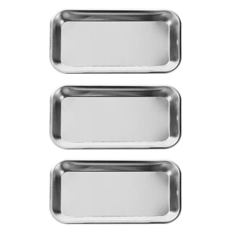 Sipeihong 3Pcs Stainless Steel Instrument Tray For Surgi Tools