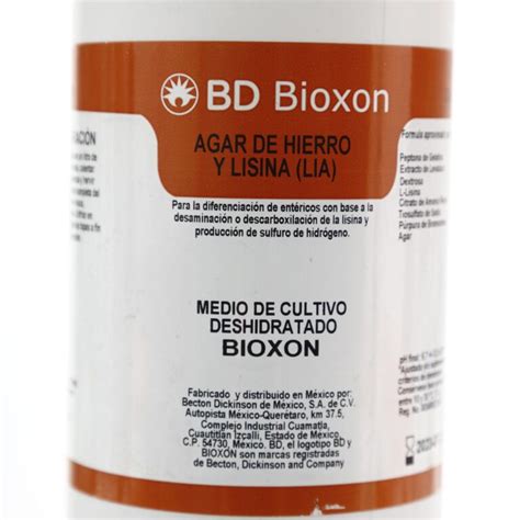 211719 Agar Hierro Y Lisina 450g Bioxon Repservlab