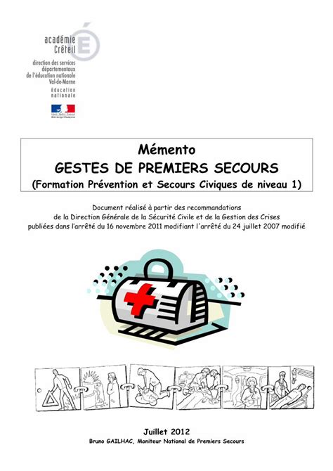 PDF Mémento GESTES DE PREMIERS SECOURS ac Mémento Gestes de