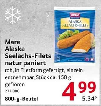 Mare Alaska Seelachs Filets Natur Paniert Angebot Bei Selgros