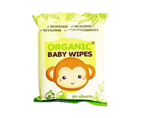 Organic Baby Wipes 20 Sheets