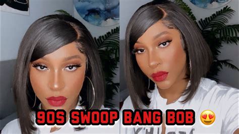 S Inspired Swoop On Lace Frontal Wig Megalook Hair On Amazon Youtube