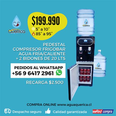 Dispensador Frigobar Pedestal Con Compresor 2 Botellones Copia