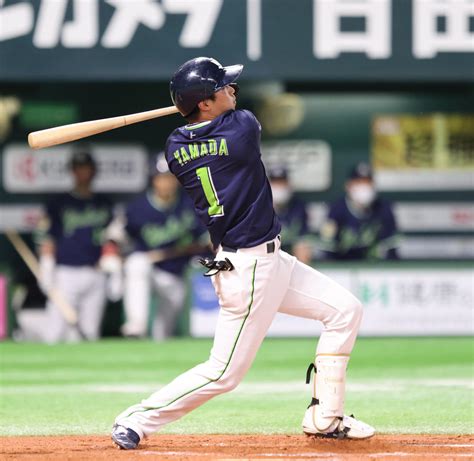 【ヤクルト】山田哲人13号ソロ「甘い球は迷わず思い切って」7戦ぶり1発、終盤に貴重な追加点 プロ野球写真ニュース 日刊スポーツ