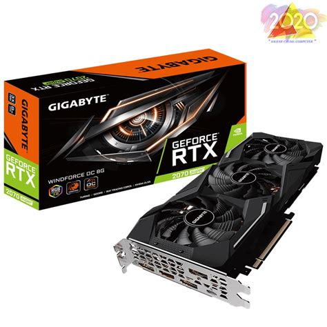 Card Gigabyte Geforce® Rtx 2070 Super™ Windforce Oc 8g