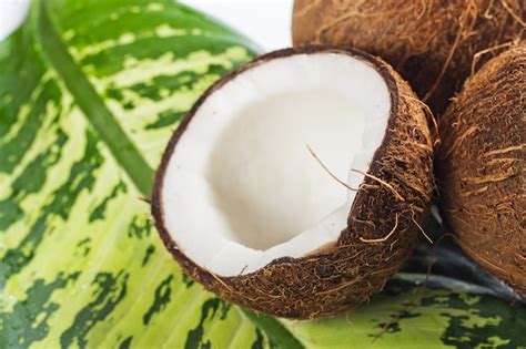 Premium Photo Coconuts On White