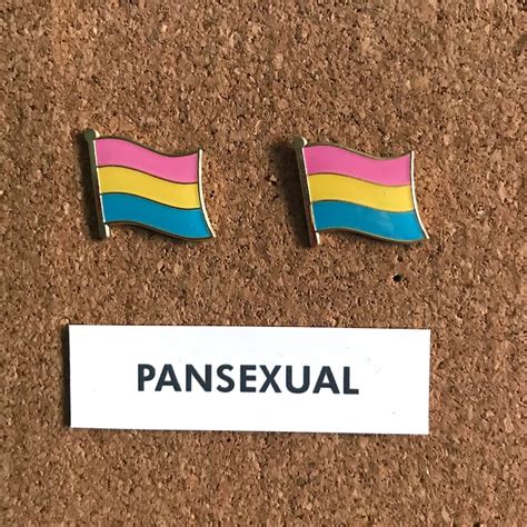 Pansexual Pride Pin Pansexual Flag Pan Pride Enamel Pin Etsy