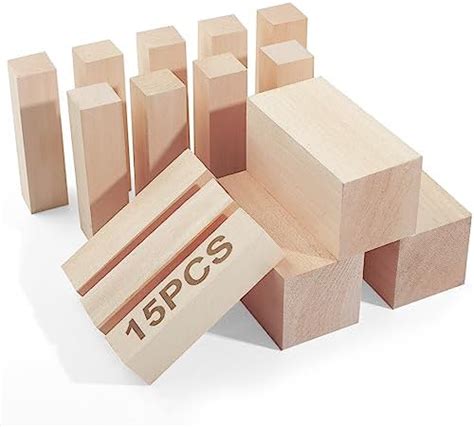 Amazon Basswood Blocks For Carving 8 Pieces 1 1 4 X 1 1 4 X 5