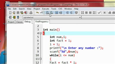 C Programming 12 While Loop Example Factorial Of A Number YouTube