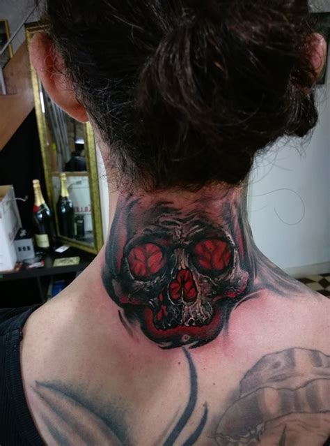 Realistic Color Skull Tattoo By Nino Dinchev Palitra Tattoo Sf Bg