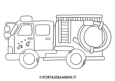 Camion Dei Pompieri Da Colorare Portalebambini It